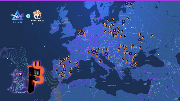 +1% de Beam gratis y +1% de bitcoin gratis en 100 cajeros de Shitcoins.club