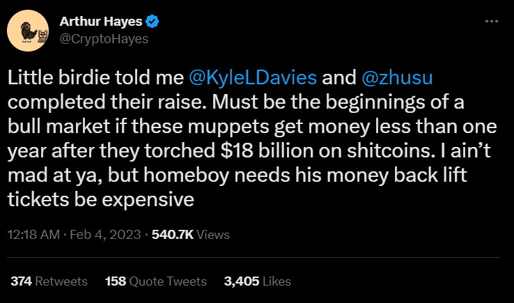 Three Arrows Capital Founders Raised Money for New Startup: Report